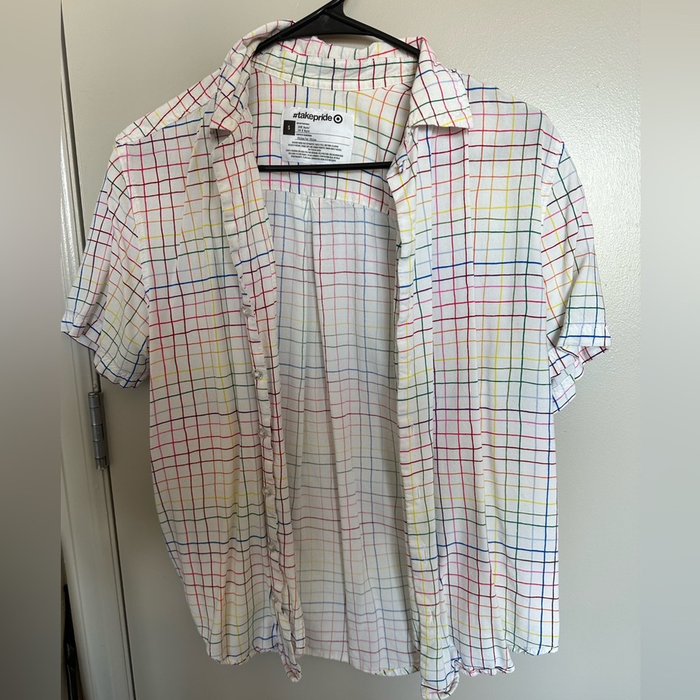 Pride collection short sleeve button down